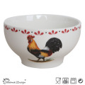 Juego de cena de porcelana con diseño de pollo